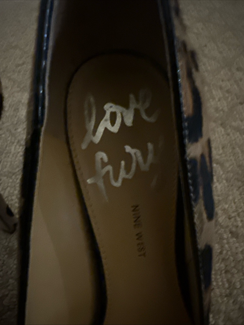 Nine West Leopard-Print Pointed Toe Pumps in Tan and Black - Picture 4 of 6